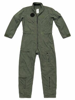 CWU-27/P Nomex Flight Suit 40R Sage Green Military Coveralls Flyers USAF Pilot
